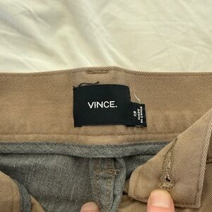 Vince Classic Khaki Trousers